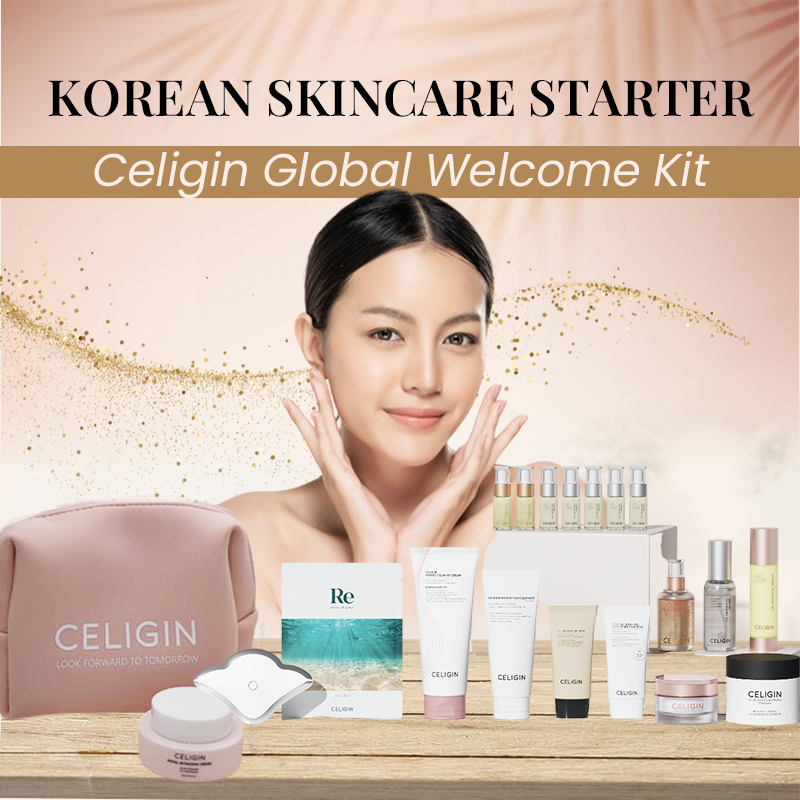 Korean Skincare Starter Pack: Celigin Global Welcome Kit